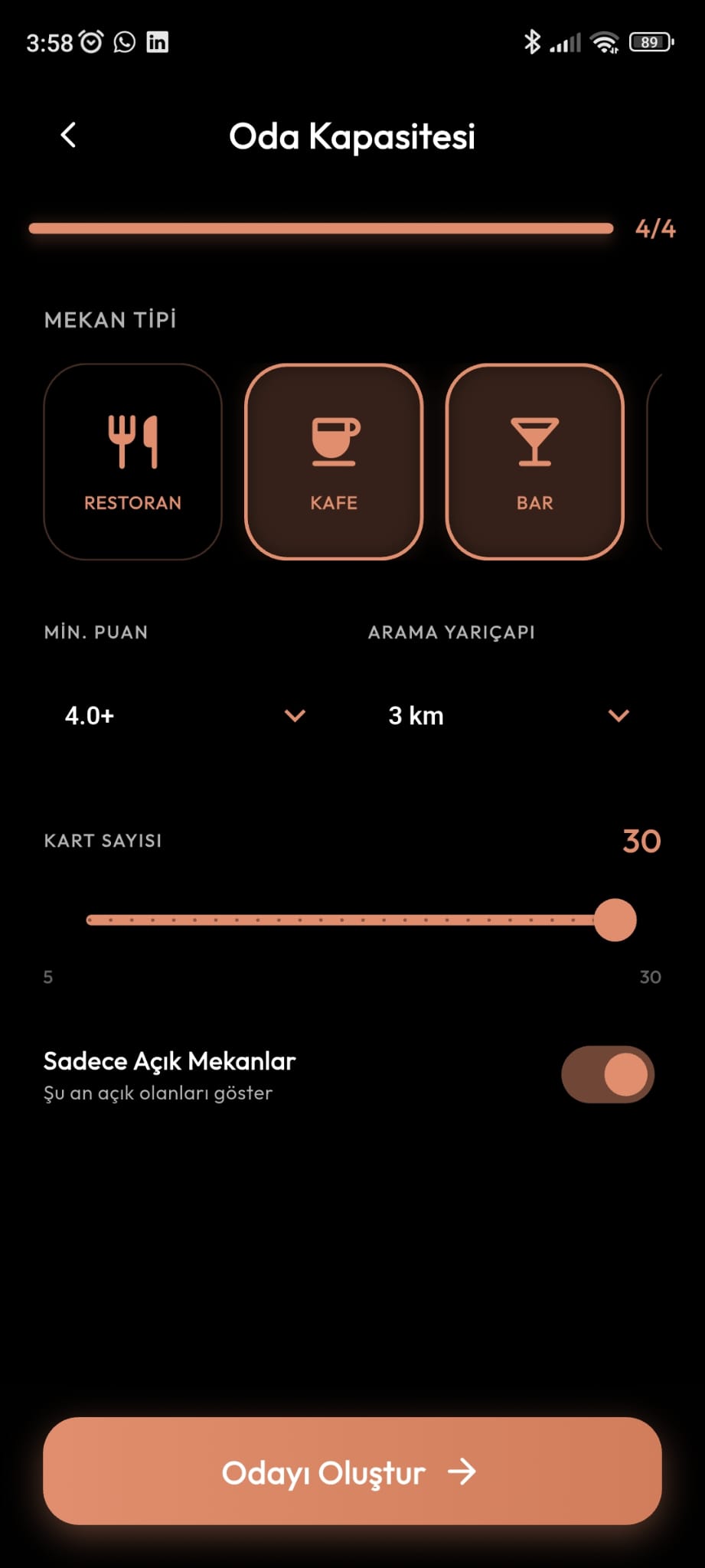 Filtrele Ve Davet Et